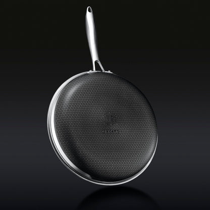 Underside of HexClad 12' frying pan