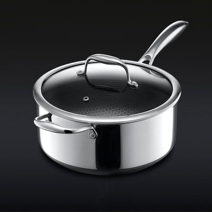 Hybrid Saucepan with Lid, 5-Qt